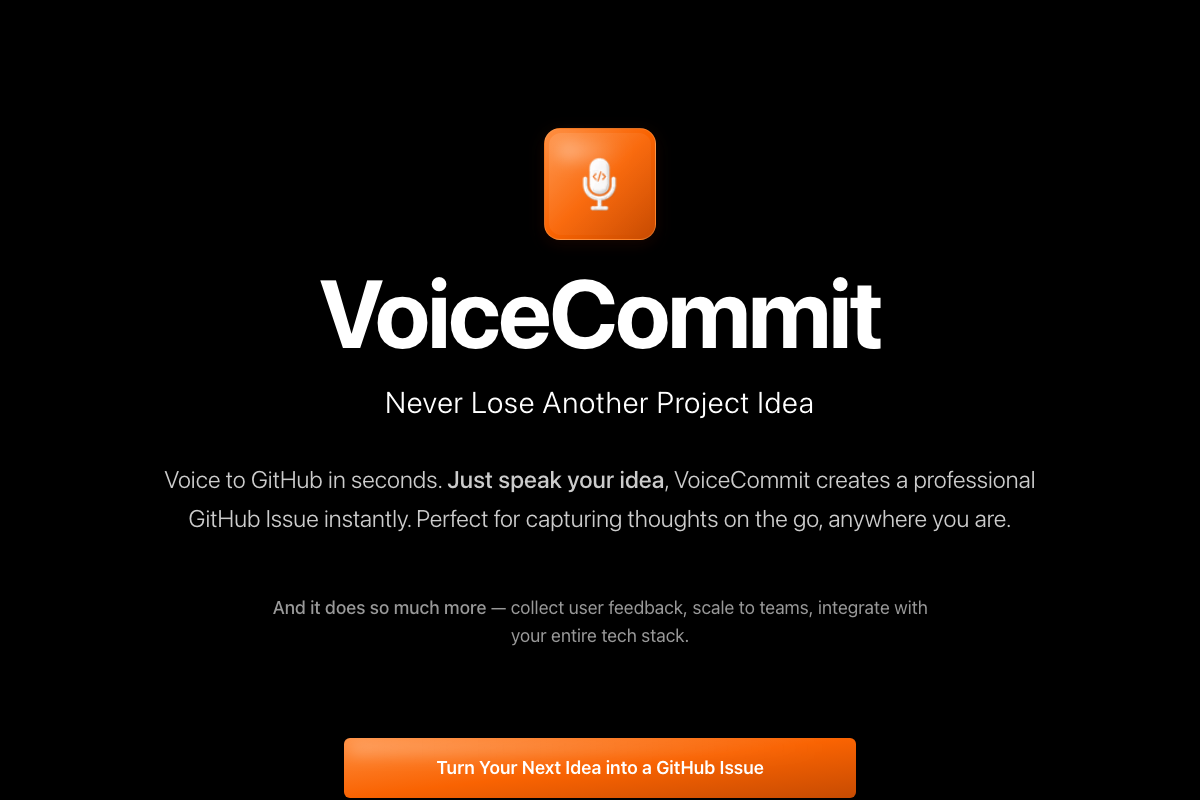 VoiceCommit screenshot